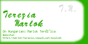 terezia marlok business card